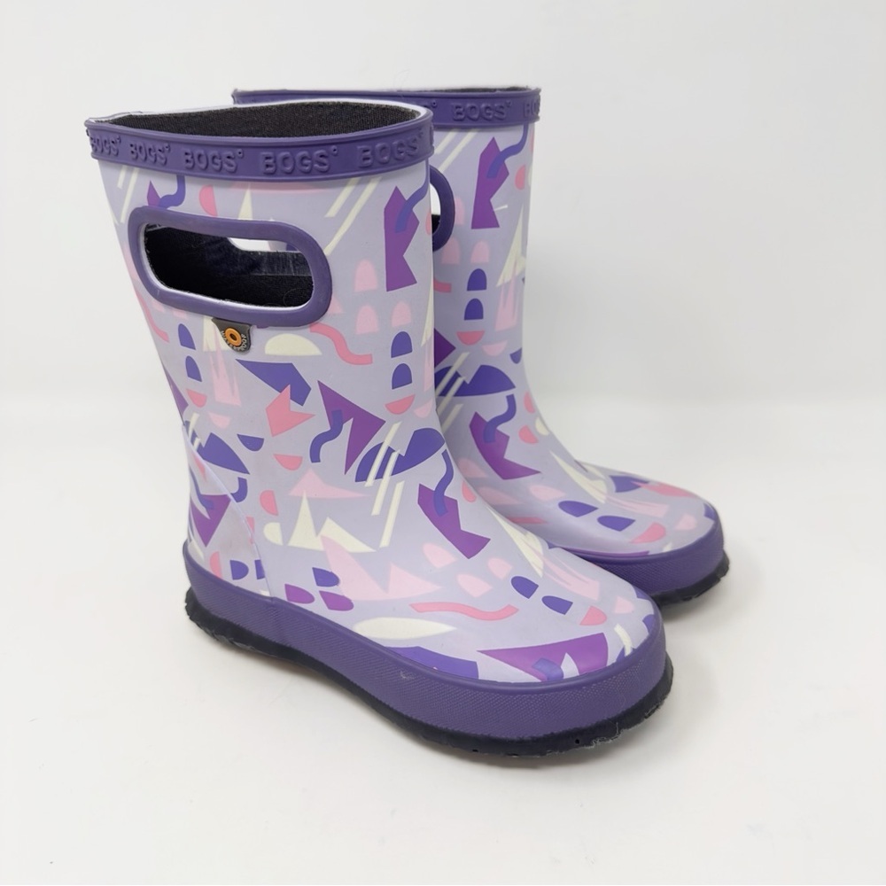 BOGS Kids' Purple Patterned Rain Boots